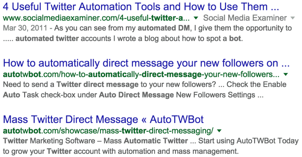 Twitter auto DM bots marketing automation