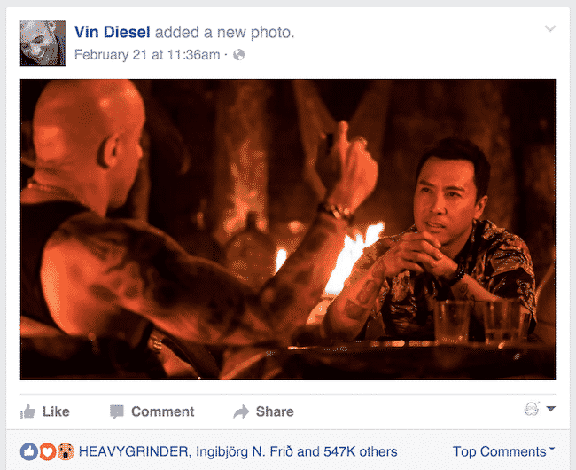 Vin Diesel Update