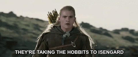 Taking the hobbits to isengard