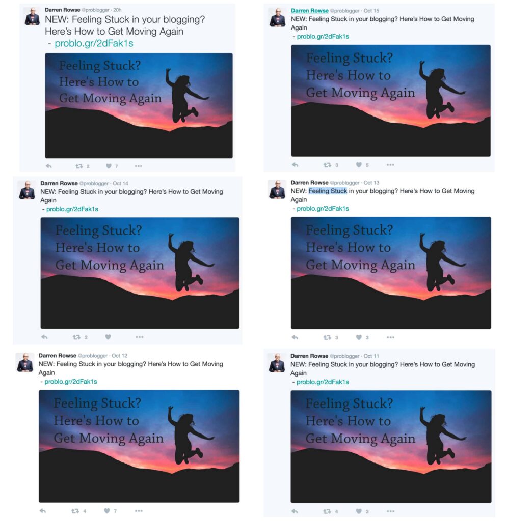 Tweets repeated by Problogger