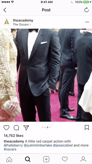 Oscars - Red Carpet Instagram.gif
