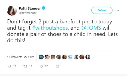 Patti Stanger without shoes