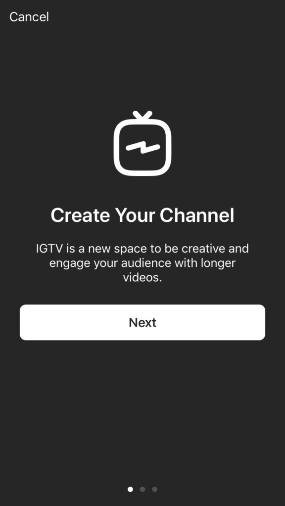 igtv create a channel