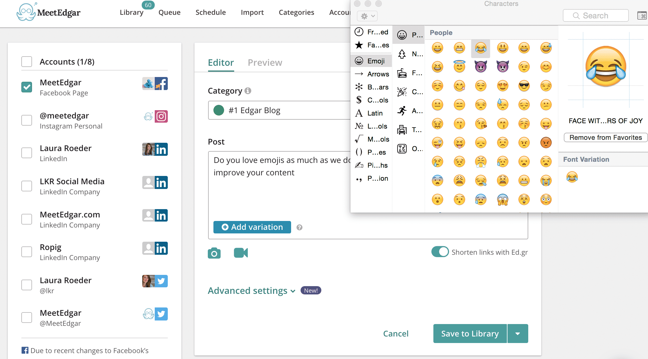 emojis on mac shortcut