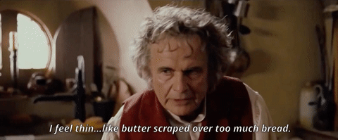 Bilbo spread thin quote
