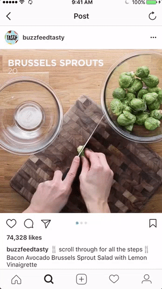 BuzzFeed Tasty - Recipe Instagram.gif