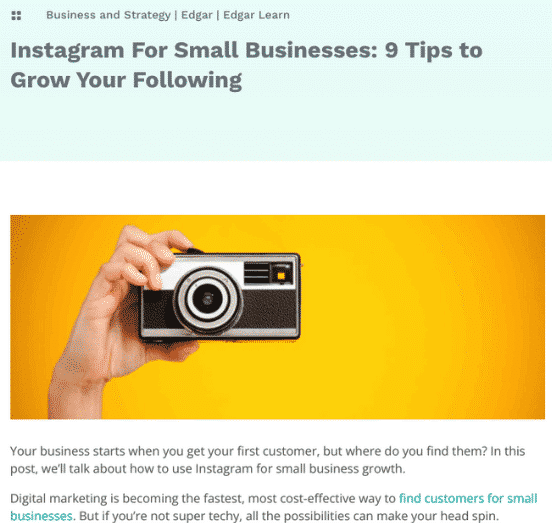 Instagram tips for small businesses