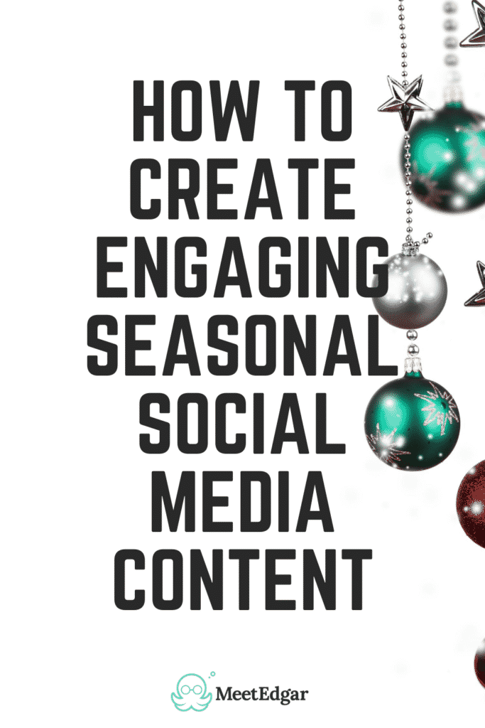 seasonal social media content pin