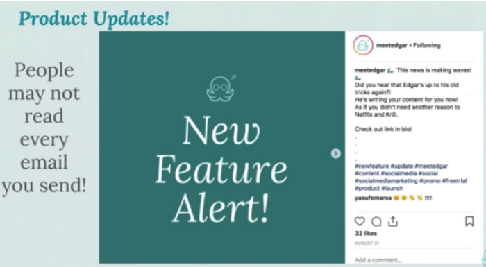 Update your audience Instagram