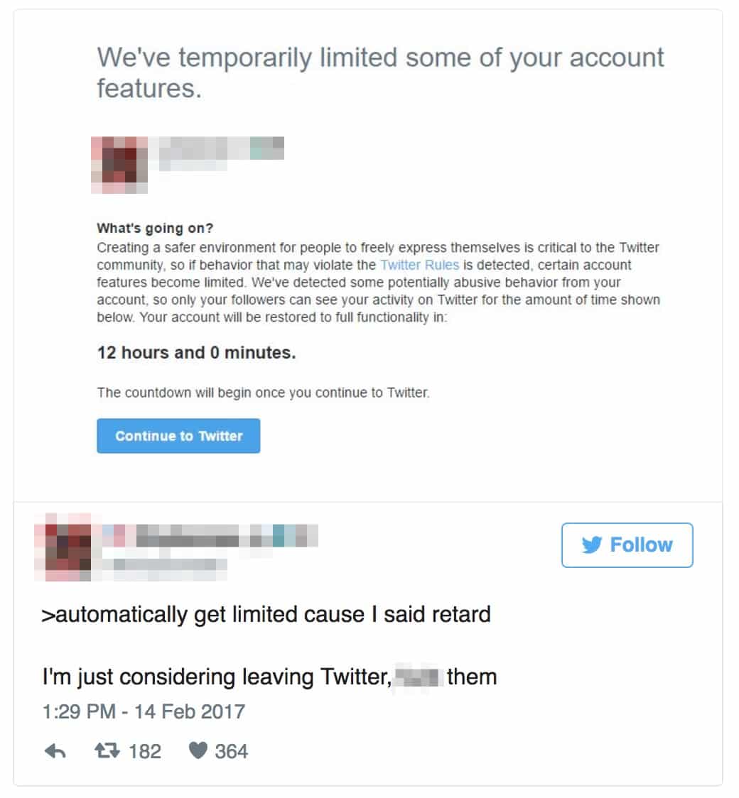 Suspended Twitter Account