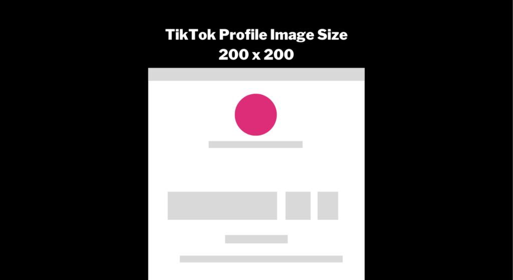 tiktok profile image size